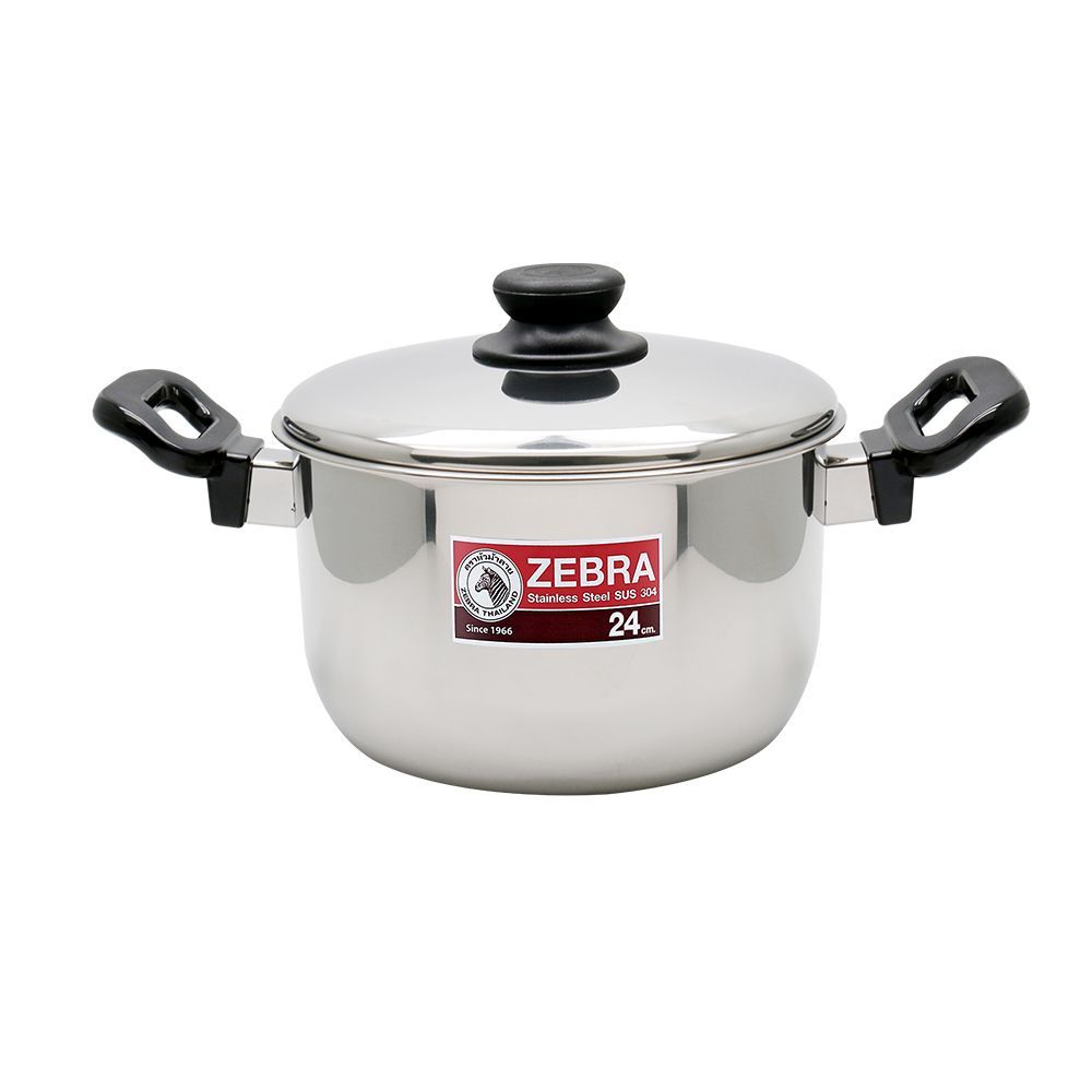 [สินค้าส่งด่วน]  ZEBRA หม้อหุงต้ม TIGER 24 ซม. ZEBRA TIGER POT 24 CM.