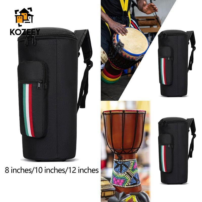 [KOZEEY] สายสะพายไหล่ปรับได้ Djembe Drum Bag Oxford Cloth African Drum Backpack Pouch for Home Schoo