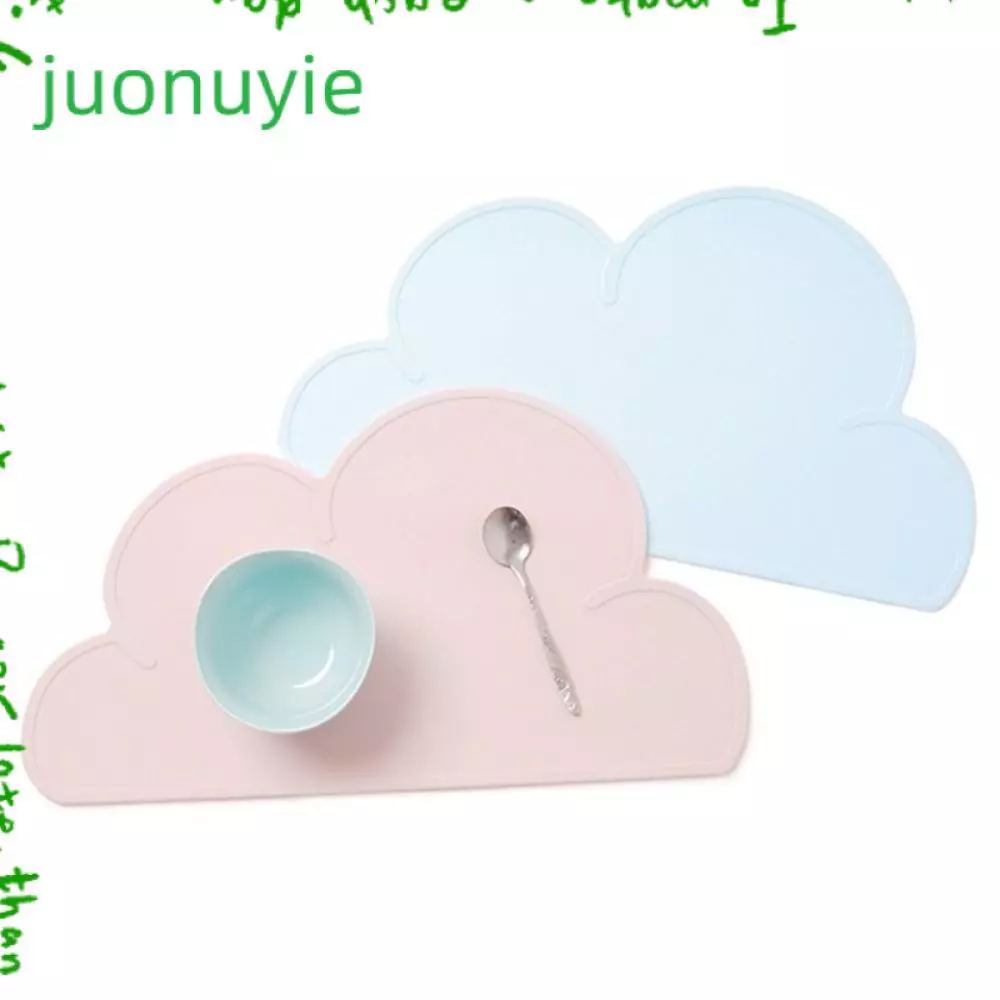 JUONUYIE แผ่นซิลิโคน, Cloud Shape กันน้ําเด็ก Place Mat, แบบพกพาทําความสะอาดง่ายลื่นฉนวนกันความร้อนแผ่นอาหารเย็น Gadget ครัว