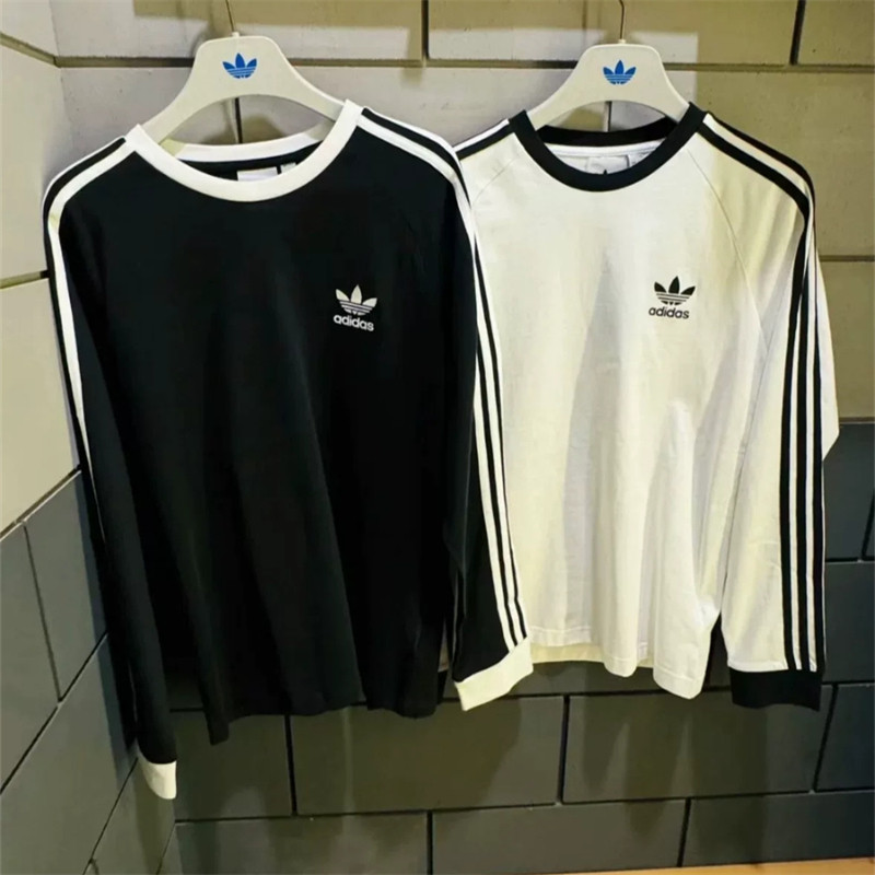 ปักโลโก้ เสื้อสเวตเตอร์คอกลมย้อนยุคสําหรับผู้หญิงผ้าวาฟเฟิลลายทางย้อนยุค