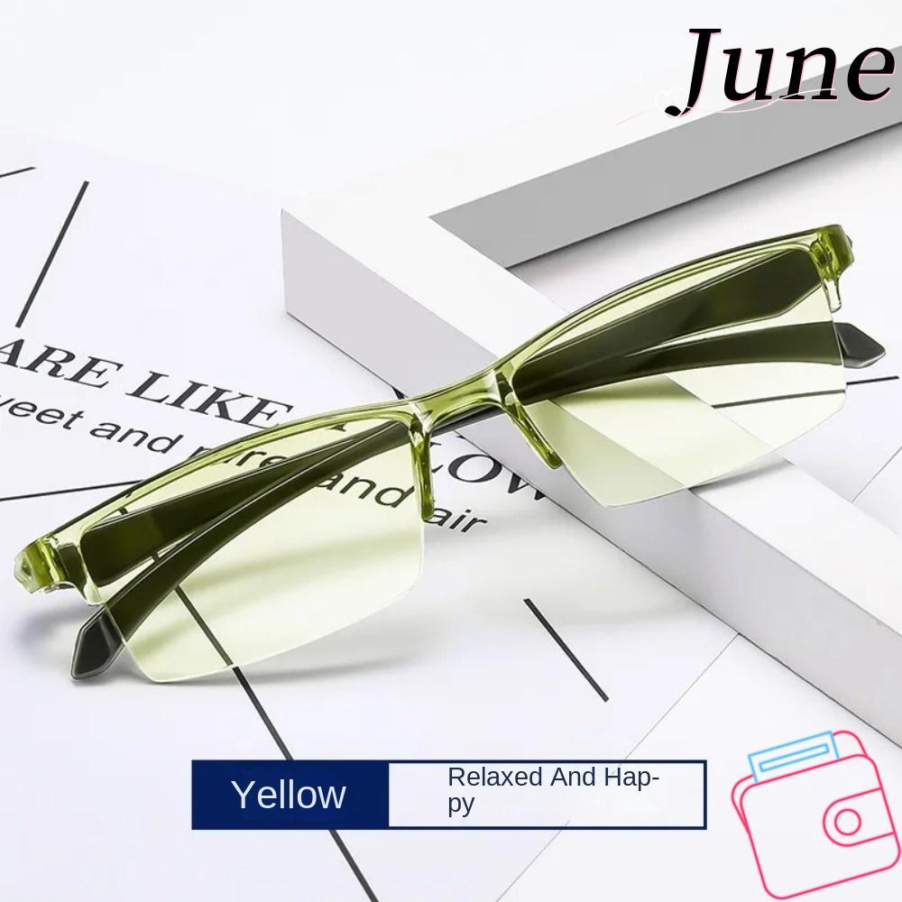 JUNEGOODS แว่นอ่านหนังสือ, Optical สมาร์ทซูมอัตโนมัติ Anti Blue-, Ultralight Ultralight แว่นตาป้องกันรังสีแว่นตาคอมพิวเตอร์