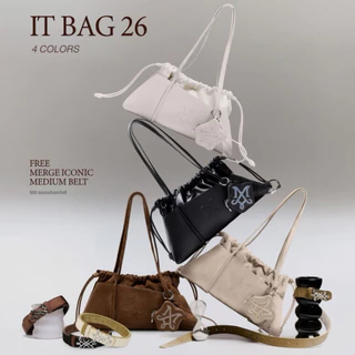 แมสด่วน📍กระเป๋า Mer ge It Bag มี 4 สี พร้อมส่ง ขนาด 14 นิ้ว พร้อมการ์ด ถุงผ้า ป้ายห้อย