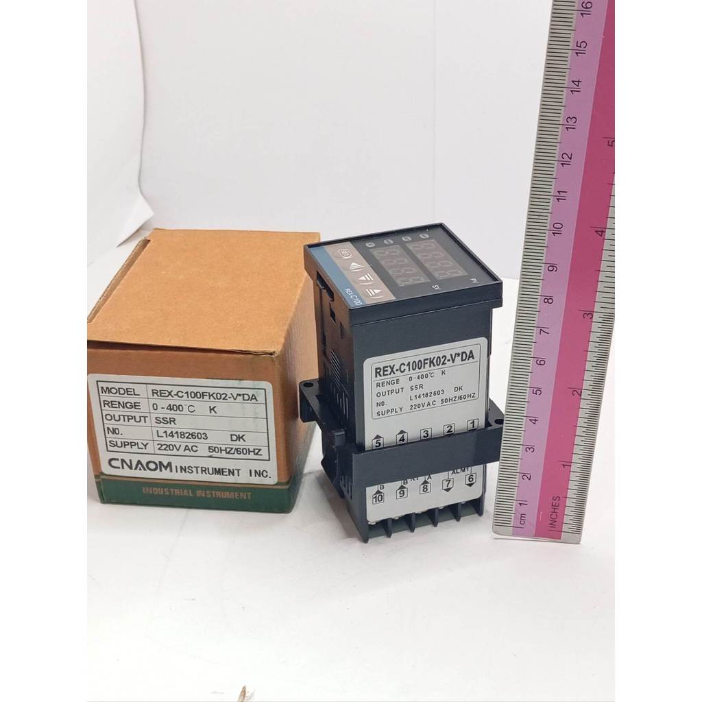 ถูกสุด เครื่องควบคุมอุณหภูมิ REX-C100FK02-V2DA สำหรับอุตสาหกรรม ช่วงอุณหภูมิ D-400°C K  220V 50-60Hz