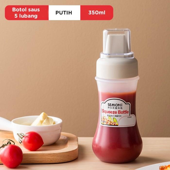 WUMMO SQUEZE SAUCE BOTTLE MAYONAISE SAUCE SAUCE BOTTLE - WS202 - สีขาว
