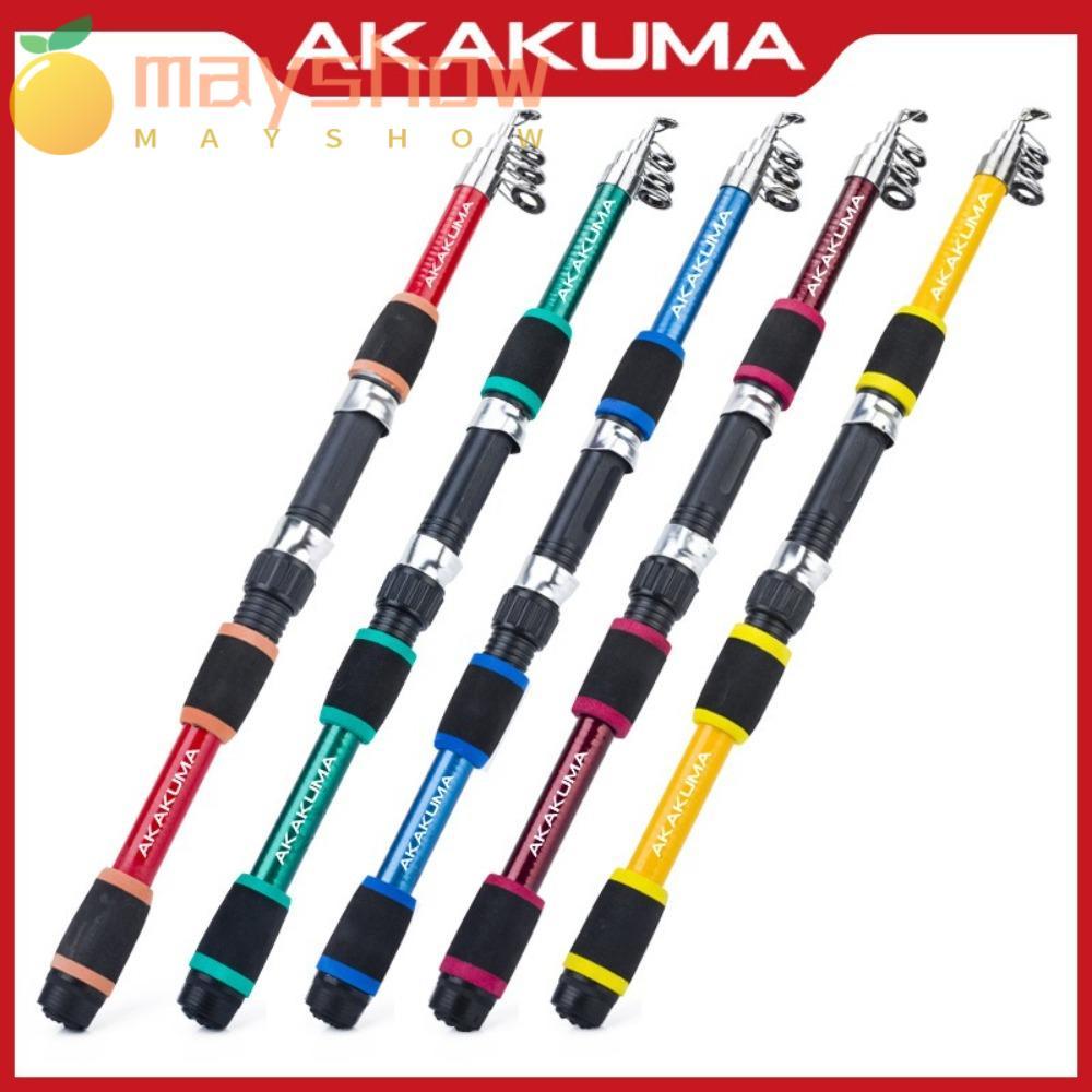 MAYSHOW เบ็ดตกปลาครบชุด, Spincast Fishing Reel Casting Rod ชุดเบ็ดตกปลา, เด็กคาร์บอน Fibre Telescopi