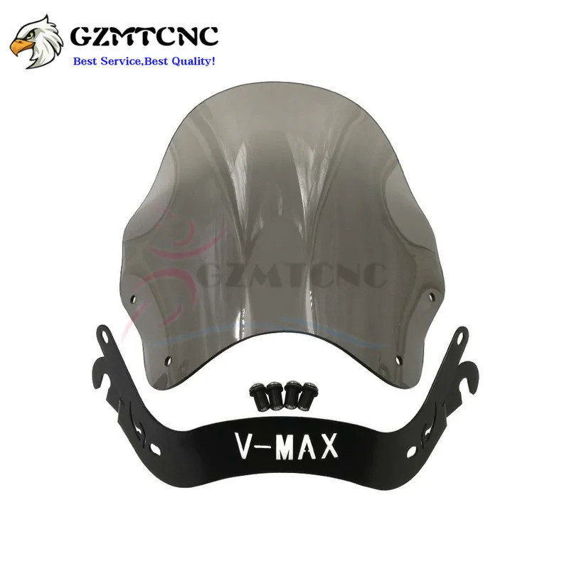 LY VMAX1200 VMAX1300 กระจกรถจักรยานยนต์พลาสติก ABS กระจก W/ชุดยึดสําหรับ Yamaha V-MAX VMAX 1200/1300