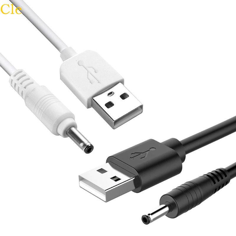 Cle USB to DC 3 5 มม.สายชาร์จ USB A ชาย 3 5 แจ็คเชื่อมต่ออะแดปเตอร์ชาร์จ