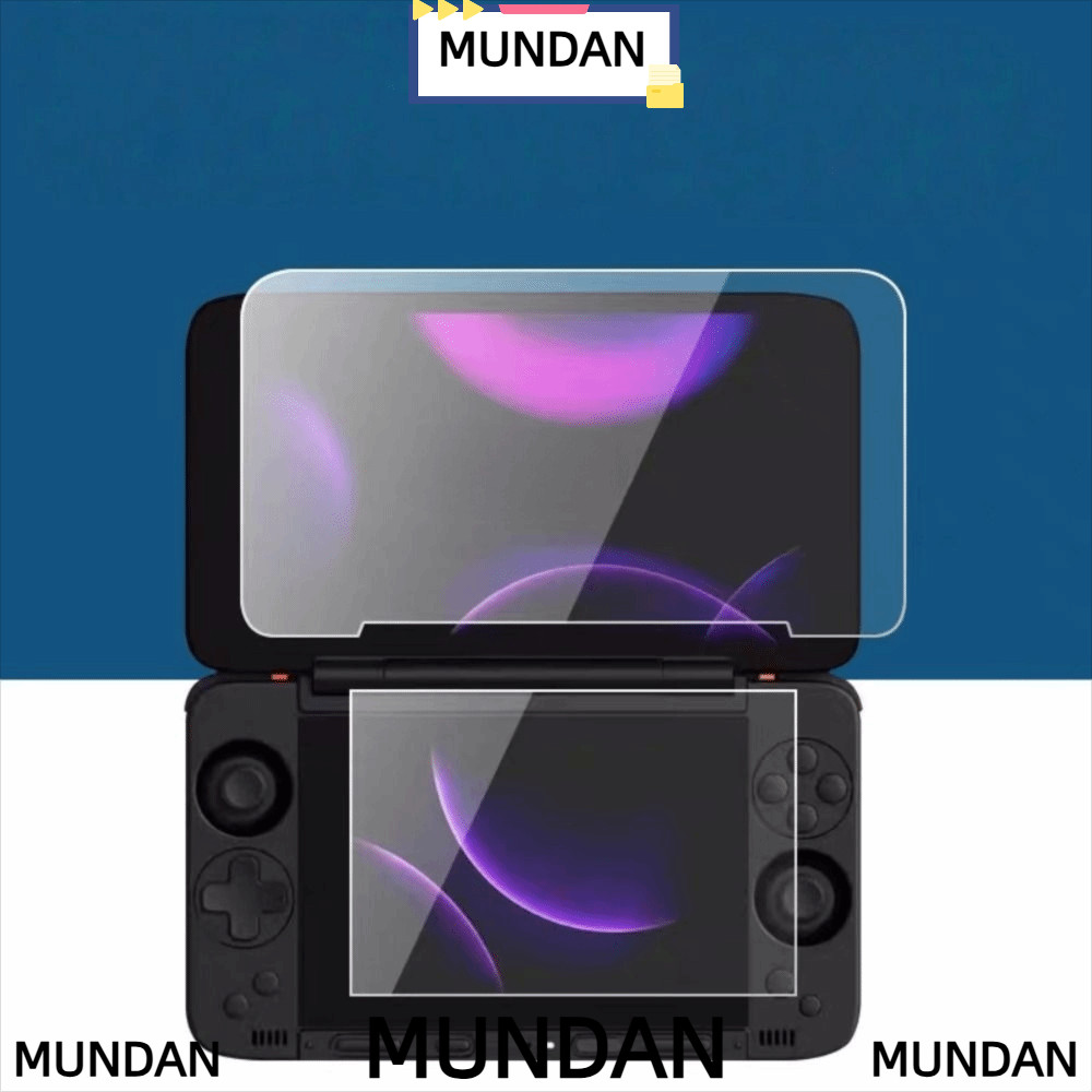MUNDAN กระจกนิรภัย,ตัวป้องกันหน้าจอ HD แบบเต็มหน้าจอ,ป้องกันรอยขีดข่วน 9H Flip Dual Screen ฟิล์มป้อง