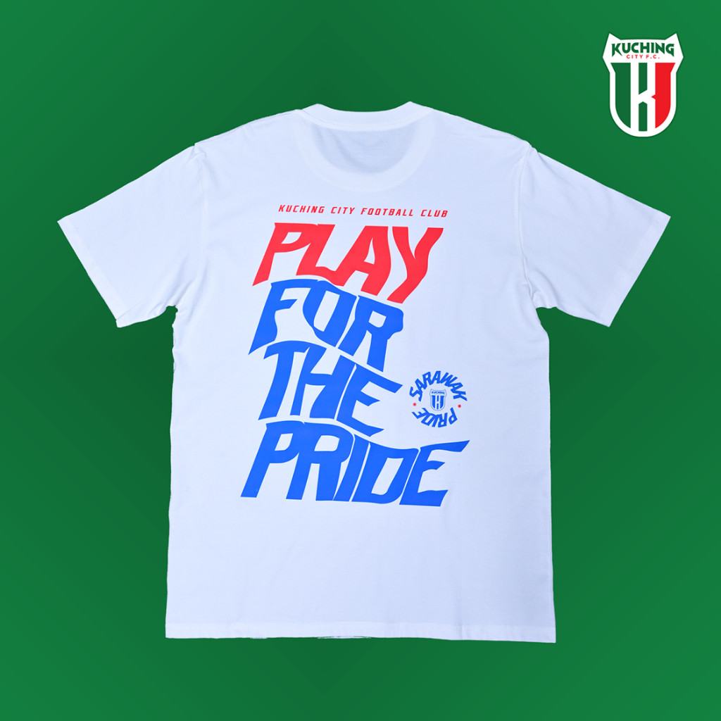 แฟชั่นสุดฮอต Kuching City FC เสื้อยืดเล่นอย่างเป็นทางการสําหรับเสื้อยืดแขนสั้น Pride