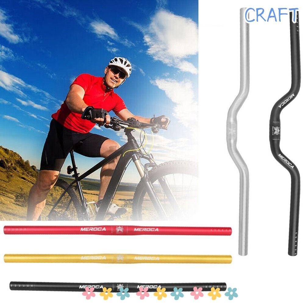 CRAFT แฮนด์จักรยาน, MEROCA อลูมิเนียมอัลลอยด์จักรยาน Riser Handlebar, ทนทาน 25.4X540/580 มม.ตรง/Swallow อุปกรณ์ปั่นจักรยานสําหรับจักรยานเสือภูเขา