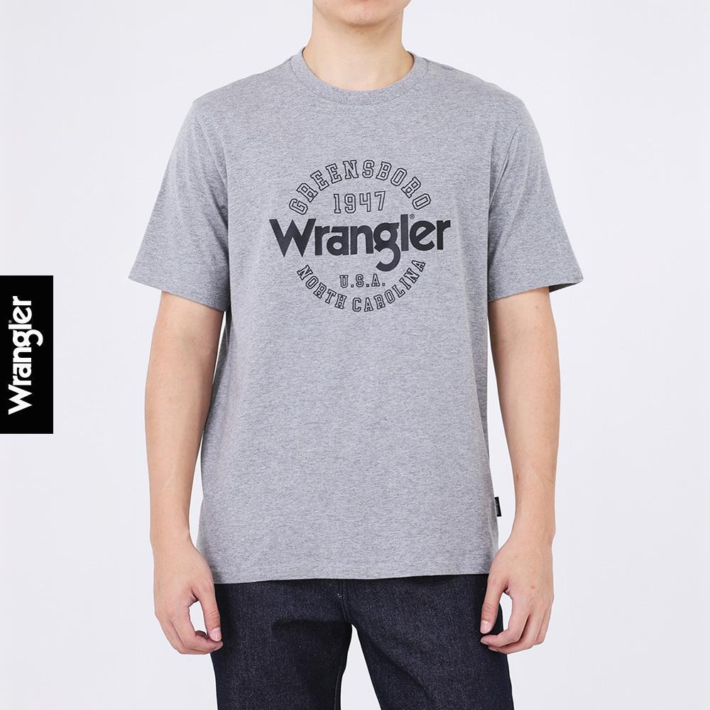 WRANGLER เสื้อยืดแขนสั้นผู้ชาย รุ่น WR S426MTSSF43 สีเทา – โปรปัง