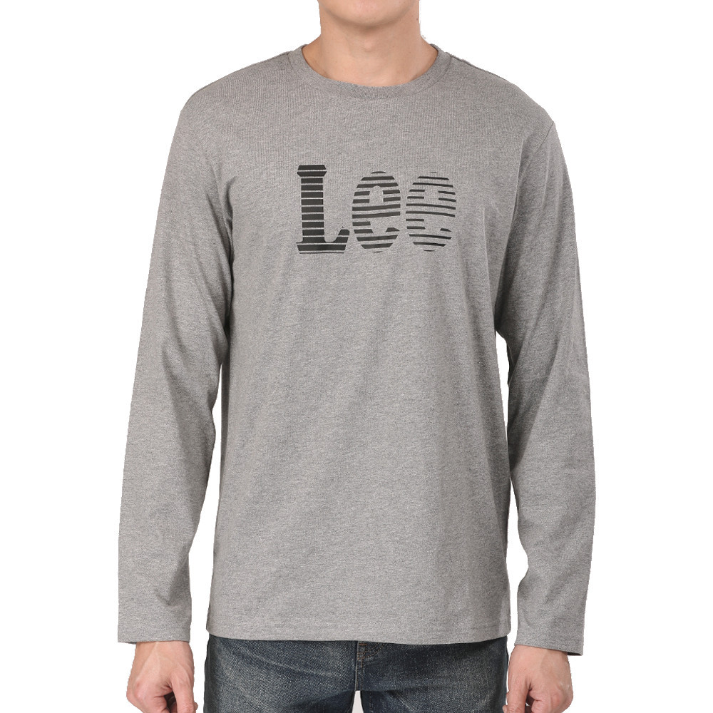 LEE เสื้อยืดแขนยาวผู้ชาย ทรง Regular รุ่น LE F625MTLSF06 สีเทา ราคา ถูกที่สุด ดีลบีเคเค แกลเลอรีภาพที่ 2