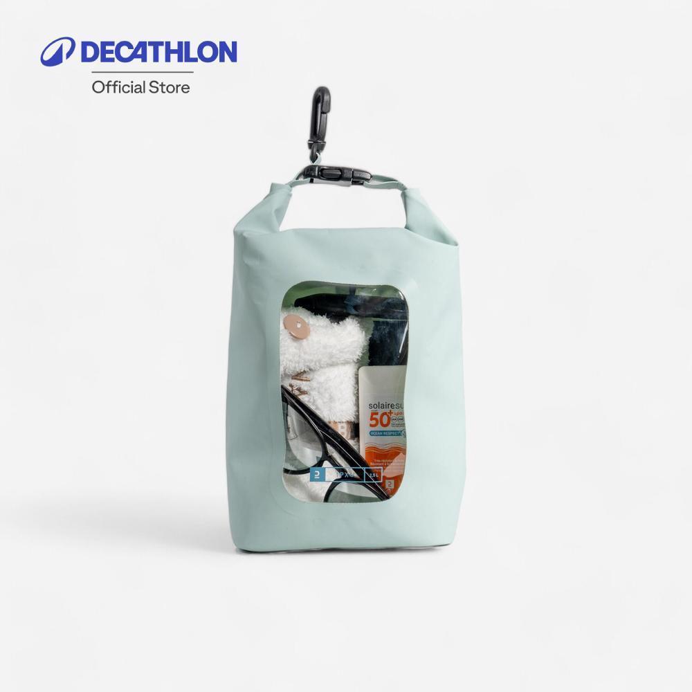 Decathlon 2.5 L Waterproof Dry Bag กระเป๋ากันน้ำ 2.5 ลิตร พร้อมช่องมอง - Green