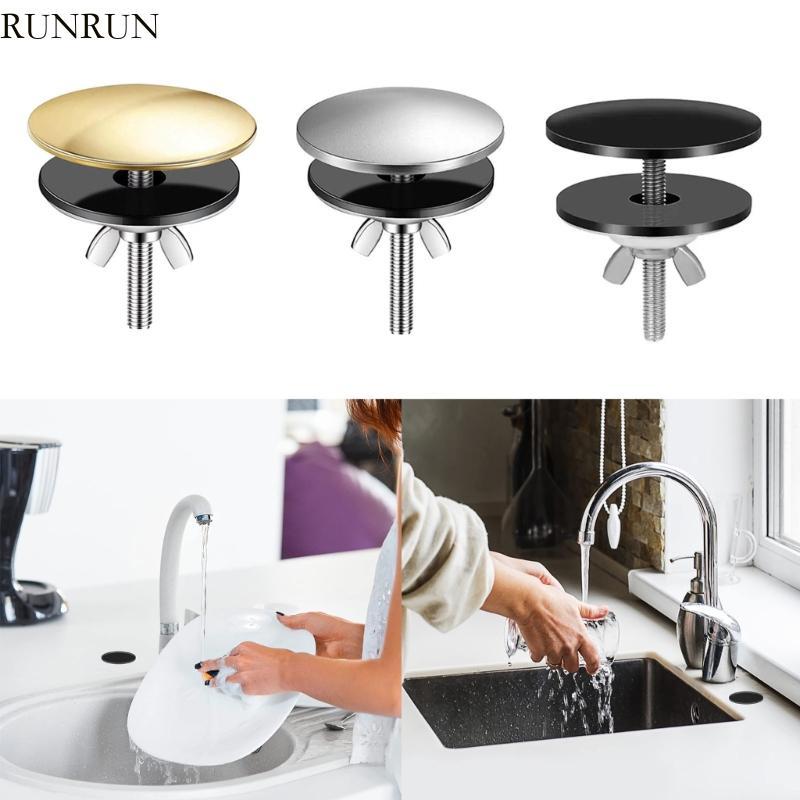 RUN Sink Tap Hole Cover Faucet Hole Cap Long lasting Rust Resistance Sink Hole Cover Stainless Steel