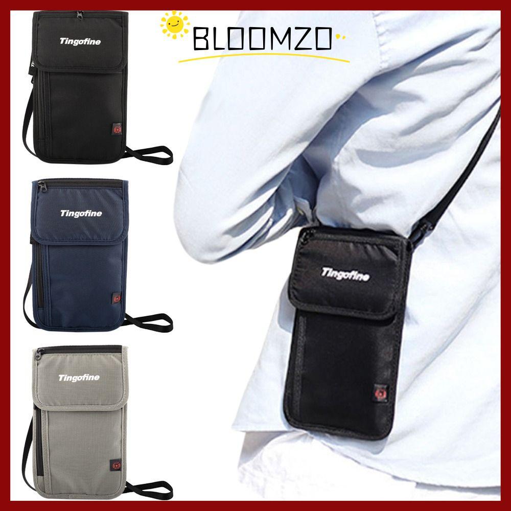 จัดส่งจากประเทศไทย กระเป๋าเอกสารBLOOMZO, กระเป๋า ID Passport ไนลอนกันน้ํา, กระเป๋าใส่บัตรเครดิต ID อเนกประสงค์แบบพกพา Travel