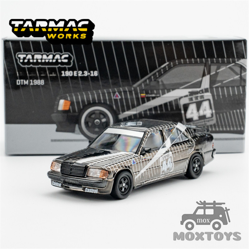 Tarmac Works 1:64 190 E 2.3-16 DTM 1988 สีดํา รถโมเดลDiecast