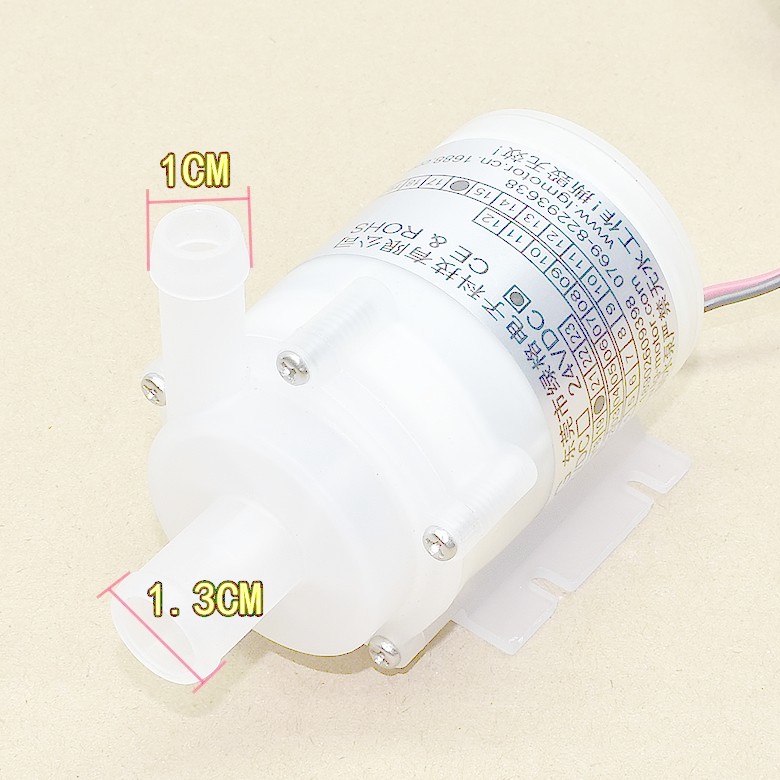 Micro DC ปั๊มน้ําแบบไม่มีแปรงปั๊มใบพัด DC24V ปั๊มจุ่มน้ําพุกาแฟตู้น้ําปั๊มน้ํา