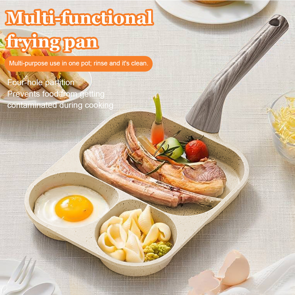 3-In-1 Eggs กระทะแพนเค้กทําความสะอาดง่ายสําหรับเตาแก๊สและเตาแม่เหล็กไฟฟ้า