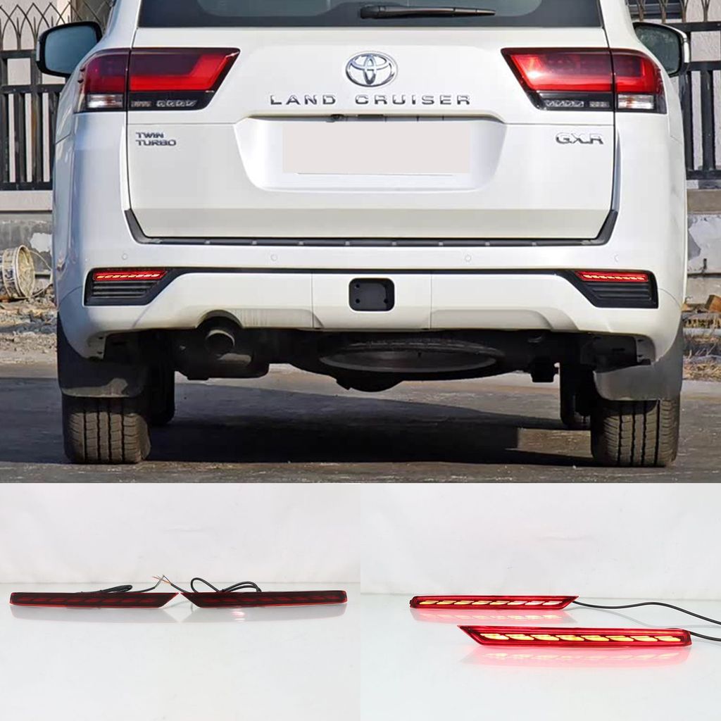 สําหรับ Toyota Land Cruiser LC300 ไฟกันชนหลัง LED