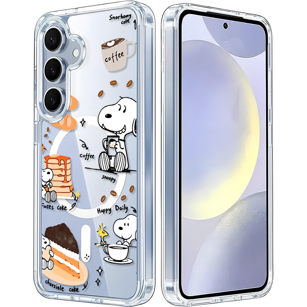 เคส แม่เหล็ก For Samsung A17 A07 A56 5G A57 A37 S26 Ultra A16 A36 A06 A55 A15 A26 A54 A35 S25 S24 FE เคสแม่เหล็กใสรูใหญ่