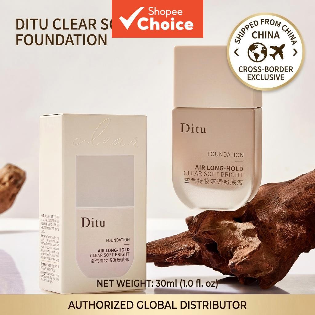 รองพื้น Ditu Air Long-Hold Flawless Foundation - เนื้อบางเบา ใสกระจ่าง ติดทนนาน สําหรับผิวกระจก