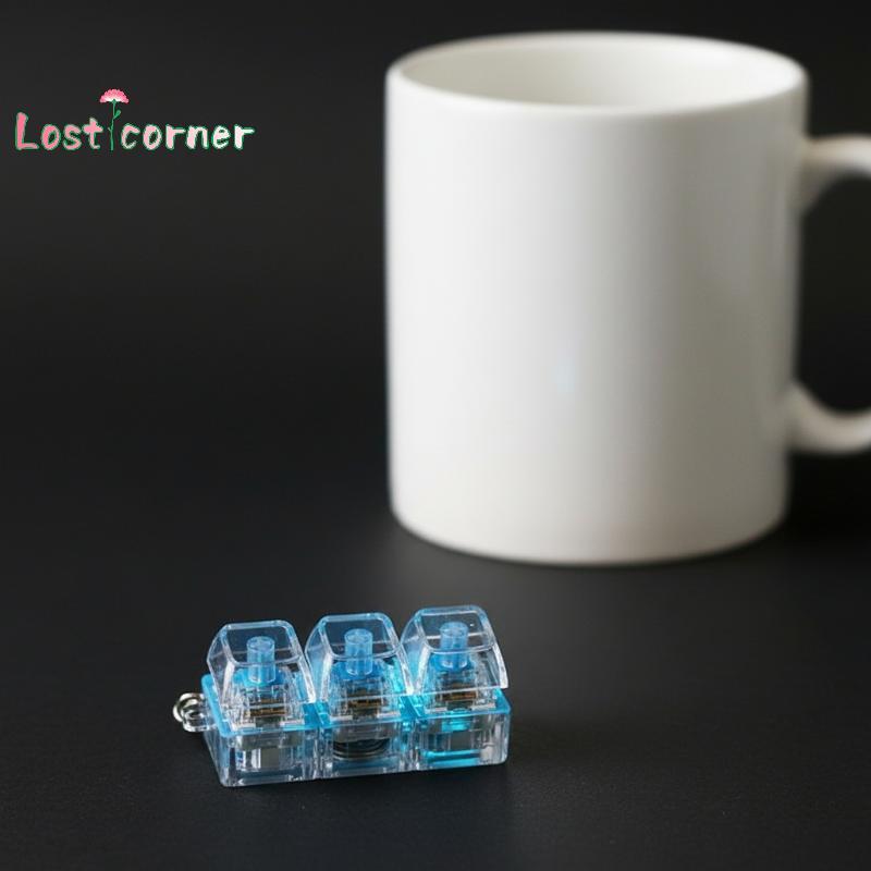 [Lostcorner] 4Key Mechanical Keyboard Axis Tester with LED Light Keycap Switch ของเล่นความเครียดบรรเ