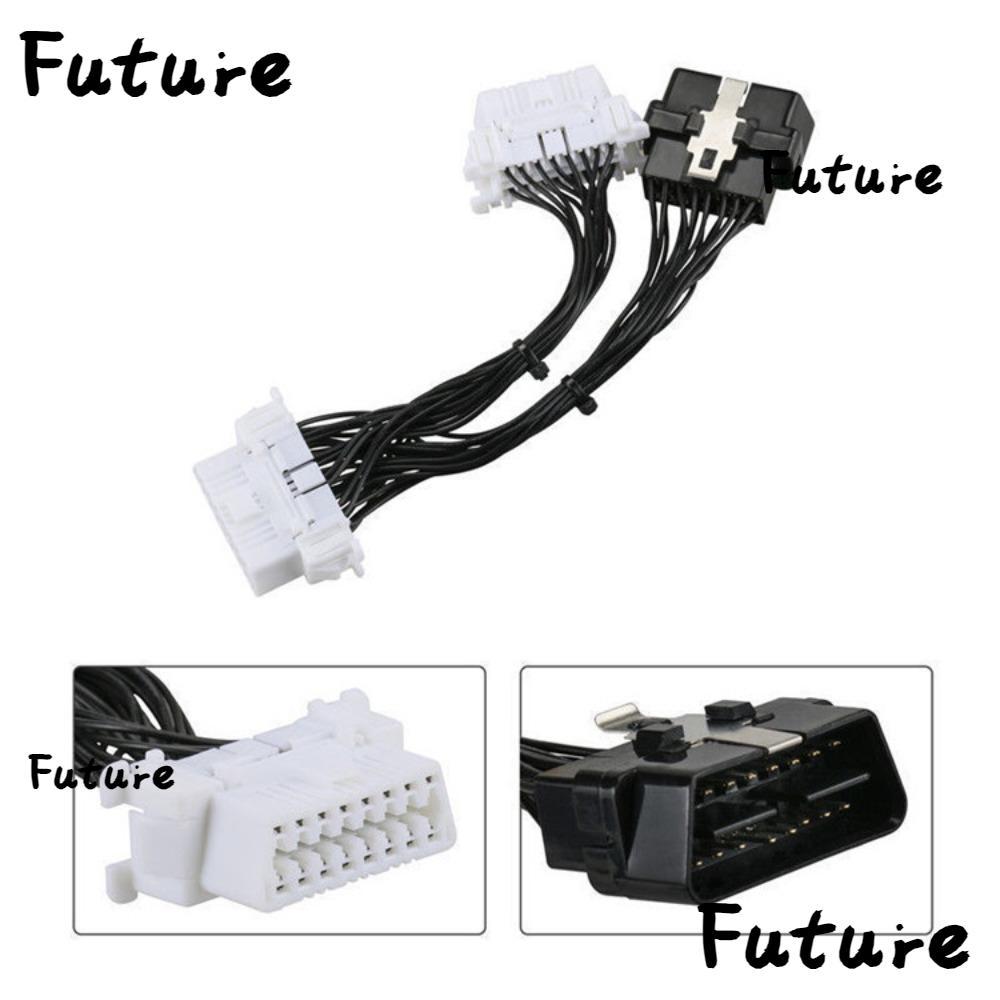 อนาคตรถ obd2แยกสายต่อ,15เซนติเมตร obd2หนึ่งชายถึงสองสายต่อ,เสถียร16ขา OBD 2พอร์ตหญิง obd2สายรัดอุปกร