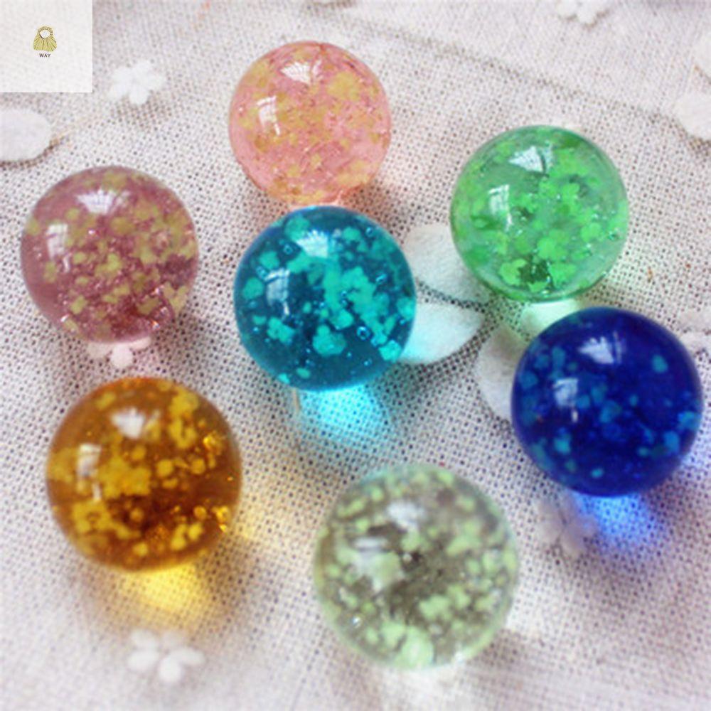 WAY Luminous Glass Ball ครีมคอนโซลเกมตกแต่งบ้าน|ลูกปัด Bouncing Ball Marble Run Marble เกมหินอ่อนขนา