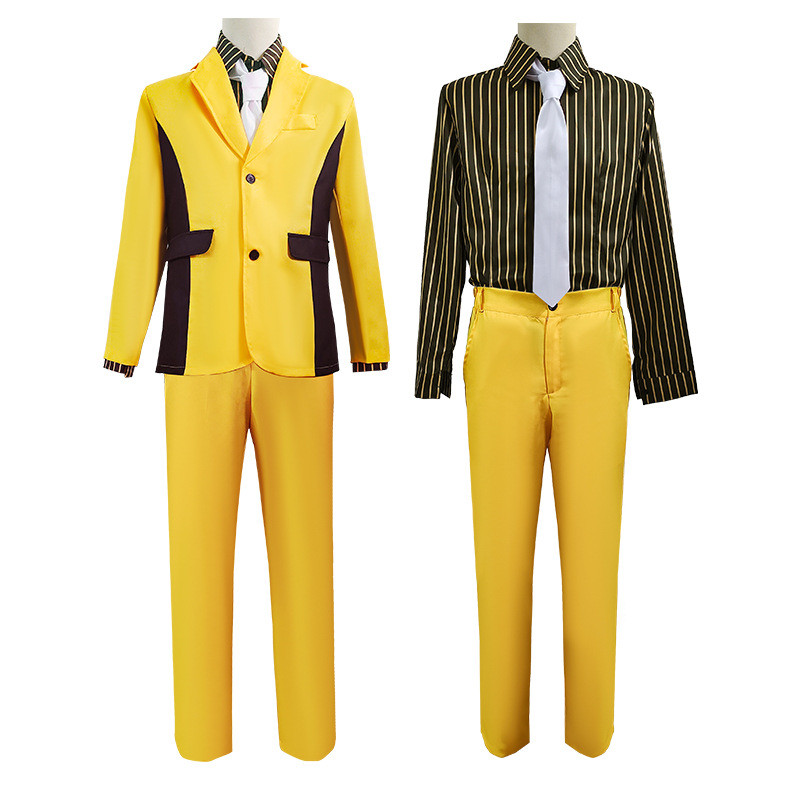 HighCard male character Finn Odman yellow suit Halloween cosplay costume