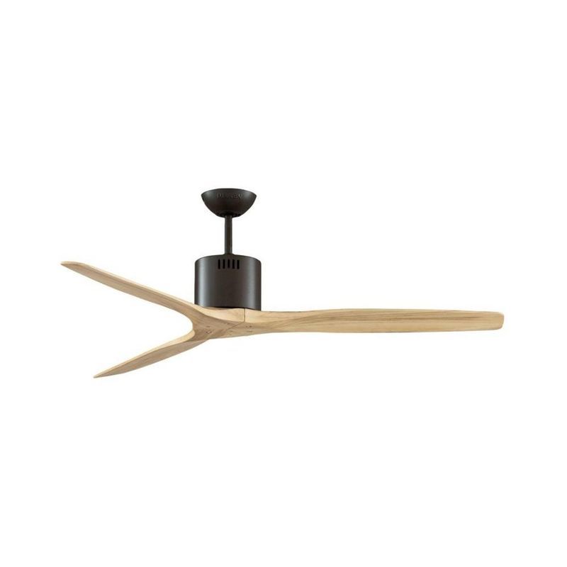 L&E พัดลมเพดานKEN60DC DBG/NATURAL WOOD-DR+RC
