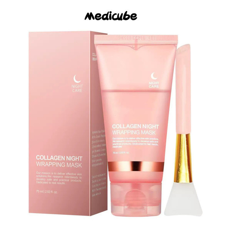 Medicube Collagen Night Wrap Mask Rejuvenation Moisturizing Peptide Night Repair Facial Mask
