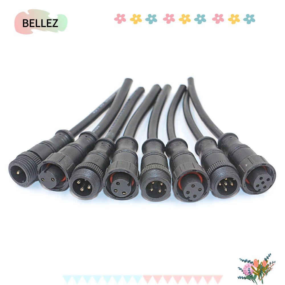 BELLEZ 2 ชุด 2Pin3Pin4Pin สายอุปกรณ์สายไฟ 2Pin 3Pin 4Pin 4 รูปแบบจอแสดงผล Pin กันน้ํา Connector Line