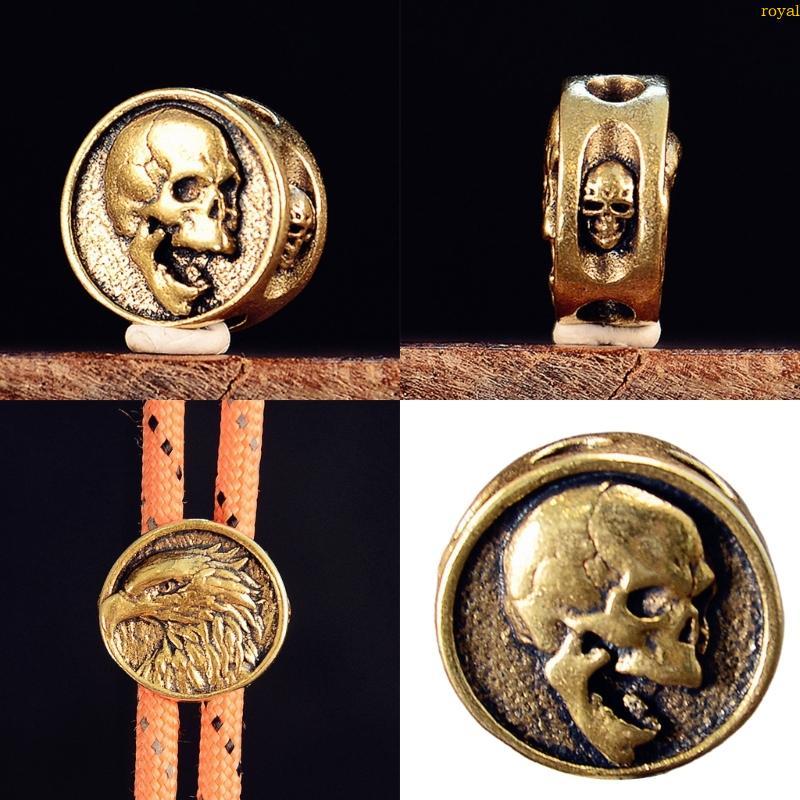 Artistic Skull Beads สำหรับทำของตกแต่งสร้อยข้อมือแบบเฉพาะตัว เหมาะสำหรับคนที่ชอบอุปกรณ์ paracord