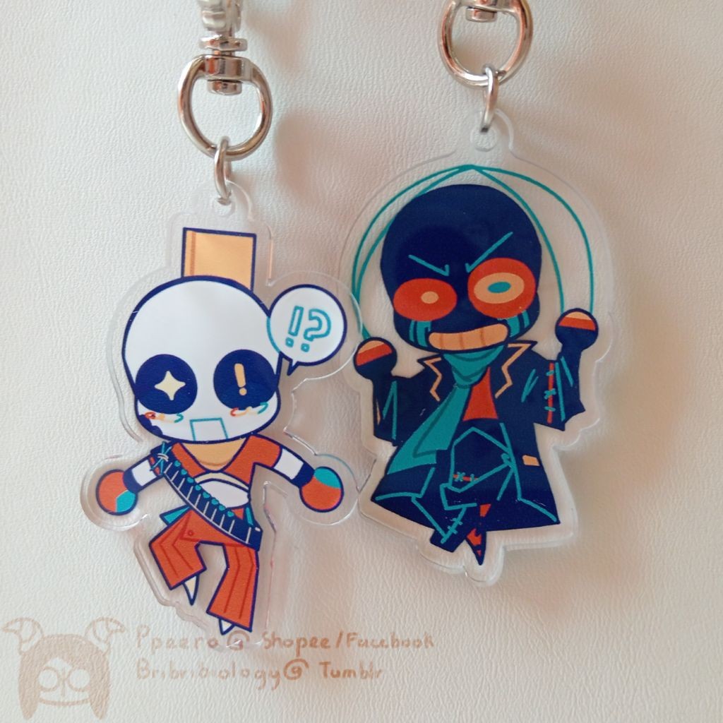 พวงกุญแจ Funky Palette Error & Ink Undertale Sans Au
