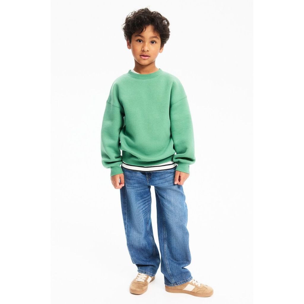 H&M(เอชแอนด์เอ็ม) เสื้อกันหนาวคอจัมเปอร์แบบโอเวอร์ไซส์ Boys Oversized brushed-inside sweatshirt 1245