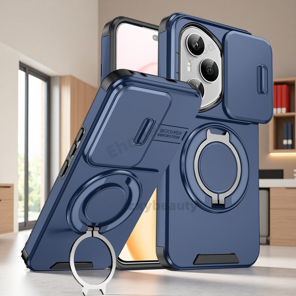 Honor400P สําหรับ Honor 400 Pro Lite 5G 4G 2025 กรณีเกราะกันกระแทกสไลด์ฝาครอบแม่เหล็กสําหรับ Honor40