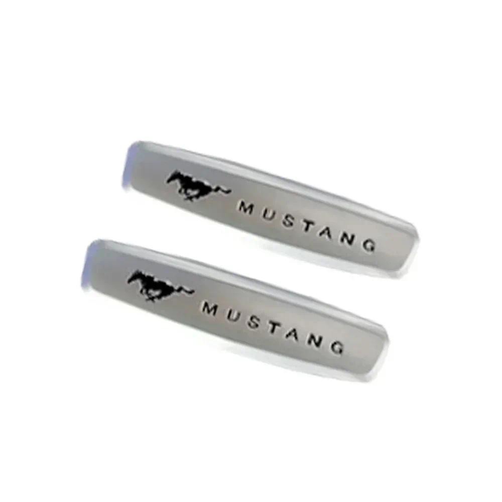2pcs Mustang Emblem สําหรับ Ford Seat สติกเกอร์ Mustang ป้ายสัญลักษณ์สติกเกอร์รถที่นั่ง Badge สําหรั