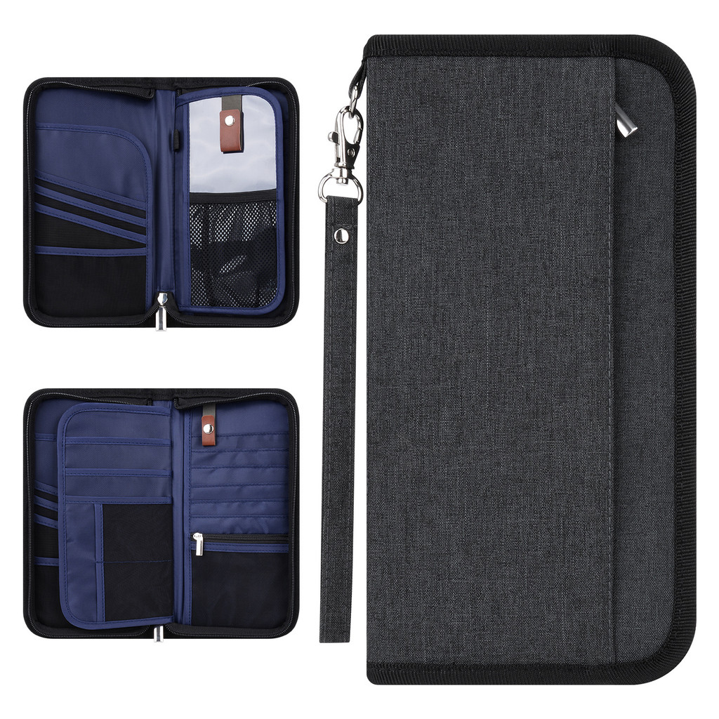 กระเป๋าเอกสารเดินทางกันขโมย RFID มัลติฟังก์ชั่น