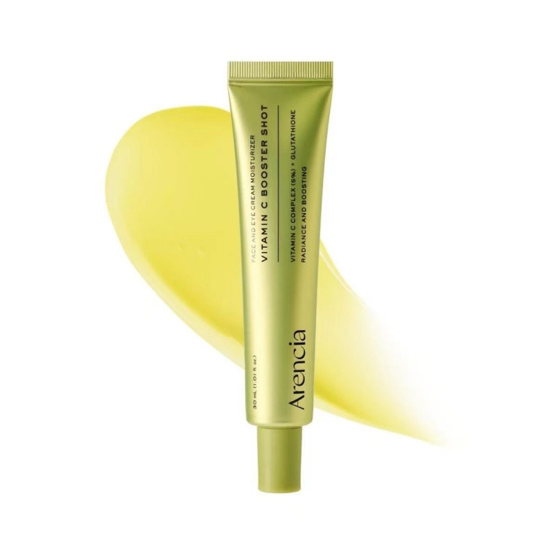 Arencia Vitamin C Brightening Essence Eye Cream ปรับปรุงผิวสีเหลืองหมองคล้ําช่วยลดจุดด่างดําให้ความชุ่มชื้นผิวความยืดหยุ่นลดเส้น Fine Firming Eye Cream