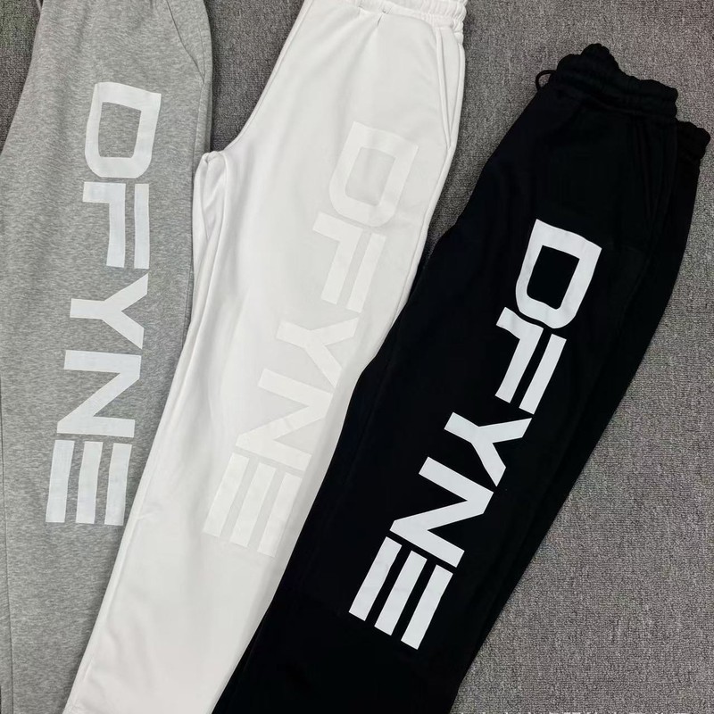 DFYNE กางเกงโยก้าทรงหลวมสำหรับทั้งผู้ชายและผู้หญิง เอวสูง เหมาะกับฤดูกาลเปลี่ยน