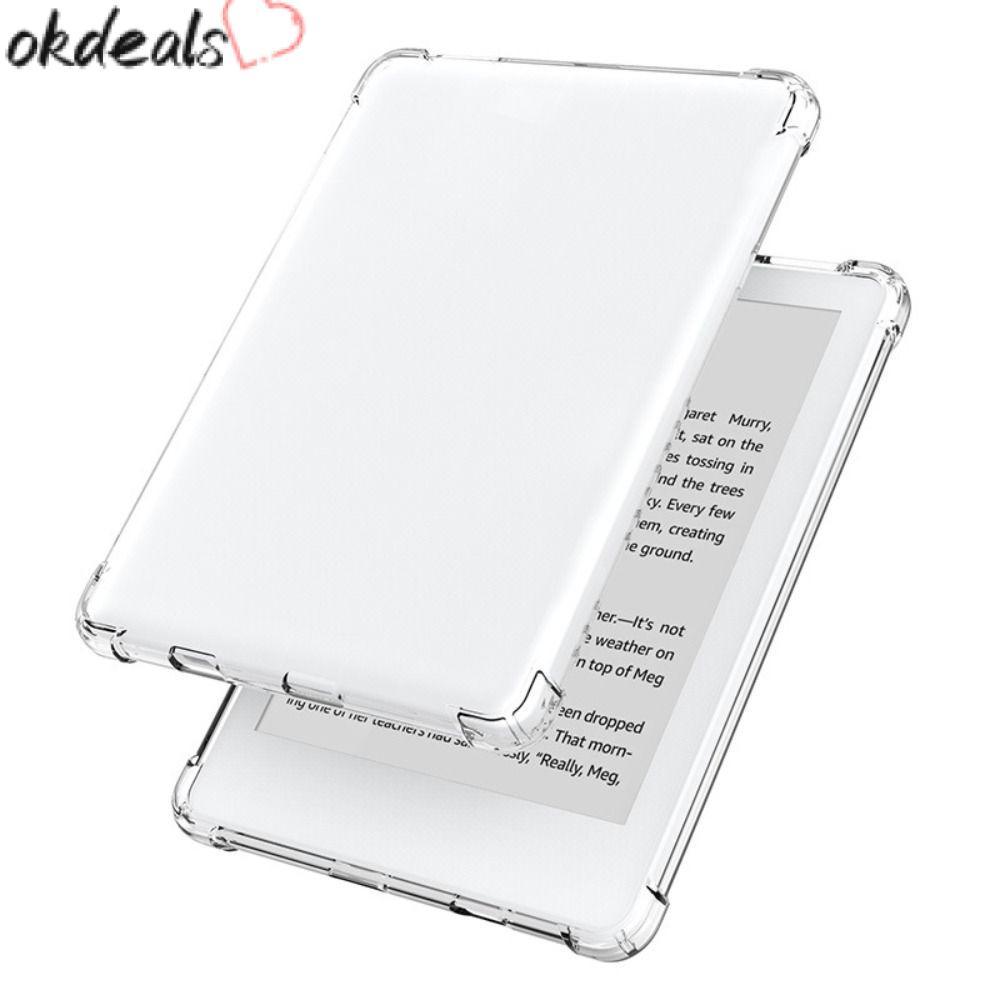 OKDEALS 6 นิ้ว E-Reader, กันกระแทกป้องกันการล่มสลาย, TPU Air Bag เปลือกด้านหลังโปร่งใสสําหรับ MeeBoo