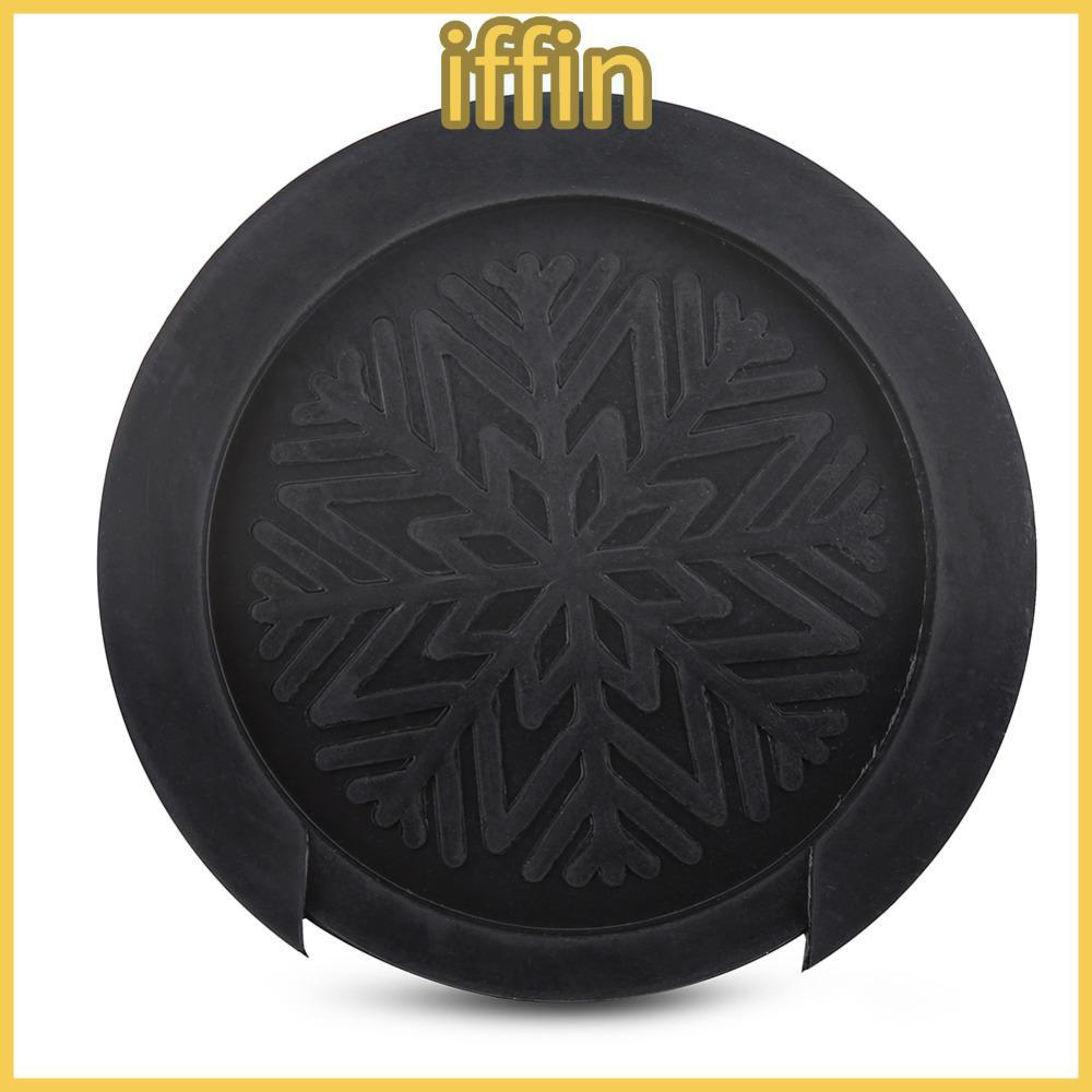 IFFIN กีตาร์ Sound Hole Cover, 110 มม.เส้นผ่านศูนย์กลางปลั๊กกีตาร์ Feedback Eliminator, Silencing สีดํายืดหยุ่น Collim Soundhole ฝาครอบกีตาร์ประสิทธิภาพ