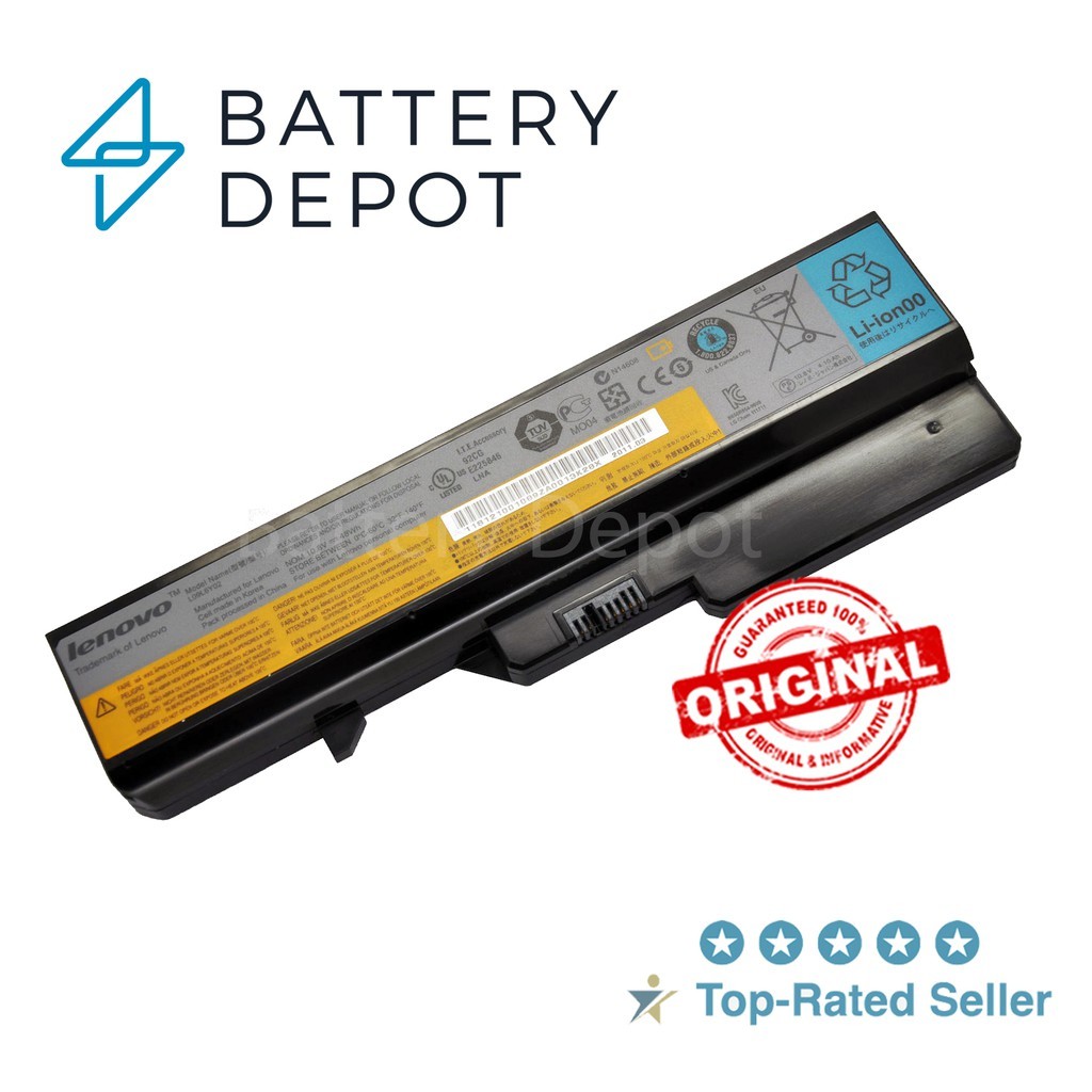 Lenovo แบตเตอรี่ ของแท้ IdeaPad G460 G465 G470 G560 G565 G56 G570 G770 B570 V360 Z460 Z560) L10C6Y02