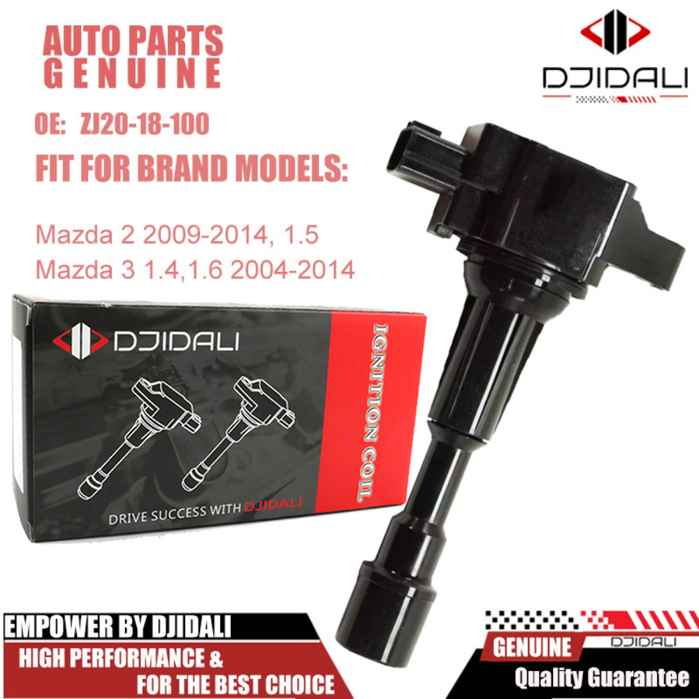 คอยล์จุดระเบิด Mazda2 (1.52009-2014), Mazda3 (1.4,1.6 2004-2014) G1 G2 ZJ20-18-100 ZJ20-118-100