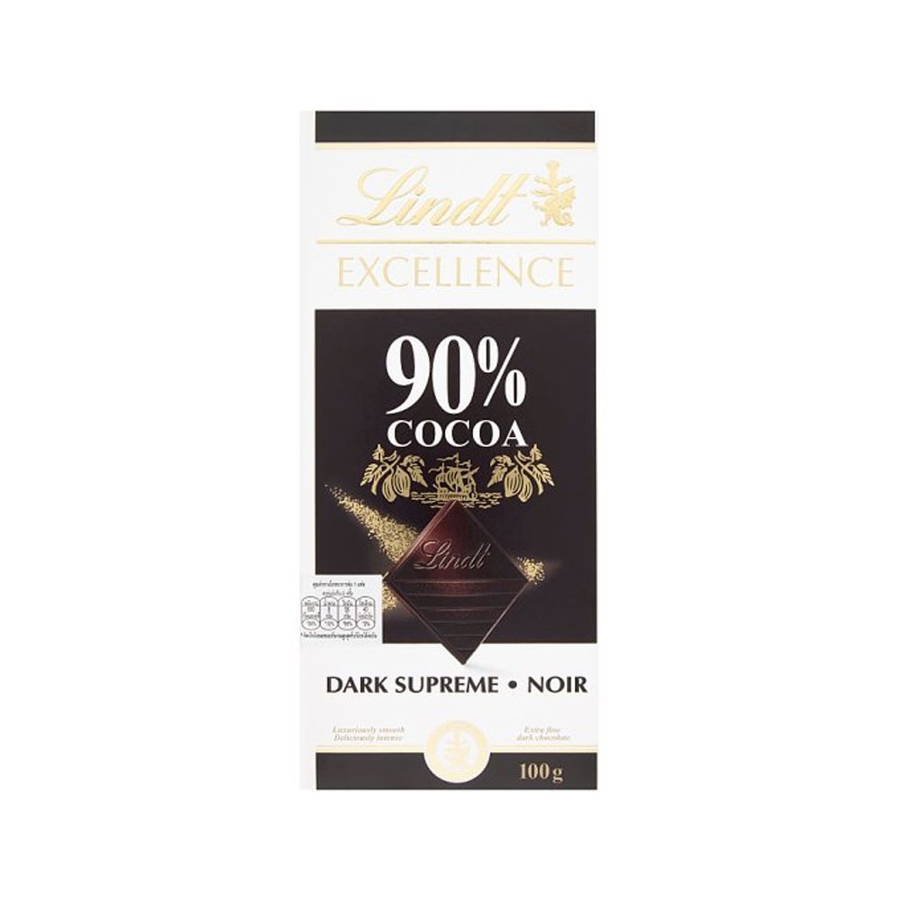 ลินด์ เอ็กเซอรแลนซ์ ดาร์ก 90% 100 กรัม LINDT EXCELLENCE DARK 90% 100 G.