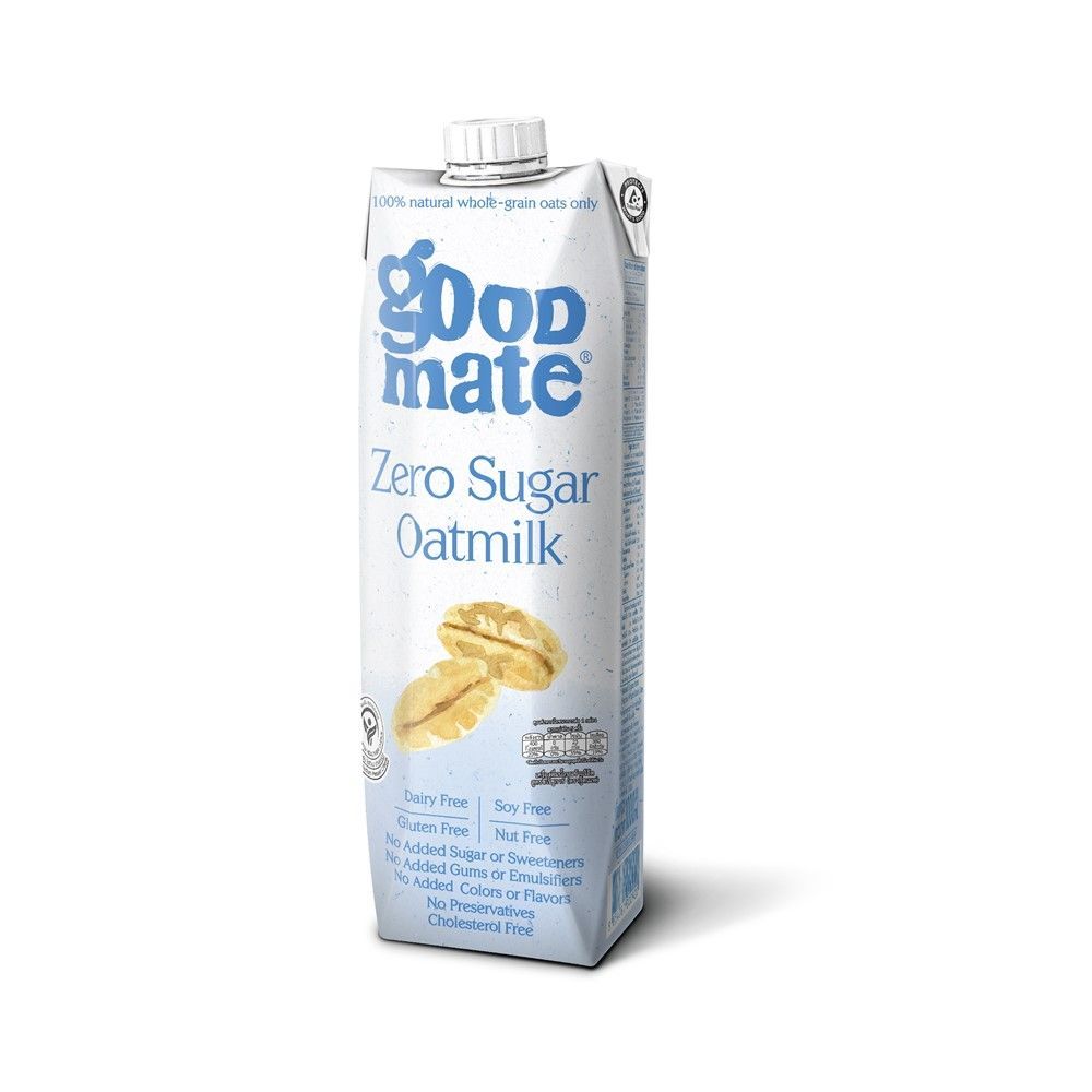 [สินค้าส่งด่วน] กู๊ดเมทน้ำนมข้าวโอ๊ตซีโร่ชูการ์1000 มล. GOODMATE ZERO SUGAR OAT MILK 1000 ML.