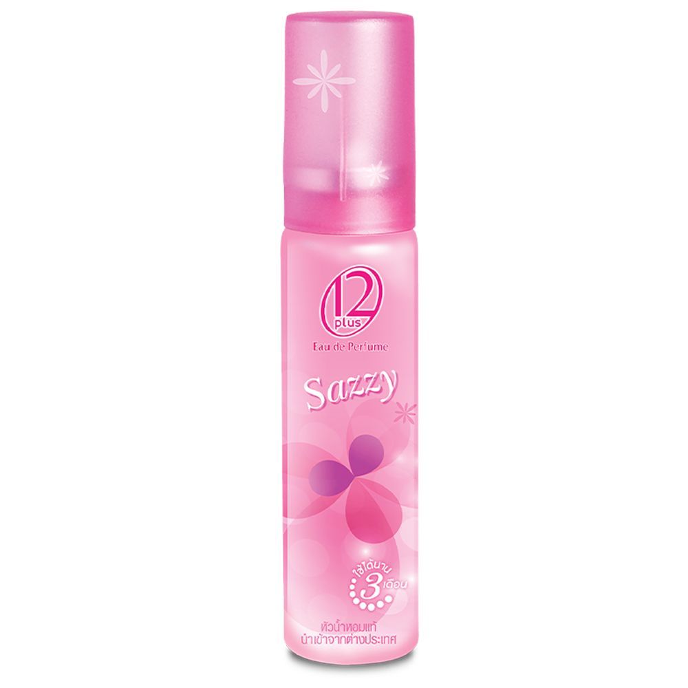 [สินค้าส่งด่วน] 12พลัสเออเดอเพอร์ฟูม ชมพู 25มล. 12-PLUS EAU DE PERFUME SAZZY 25 ML.PINK