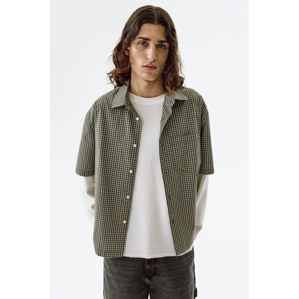 H&M قميص رجالي قطن مريح — صورة 4