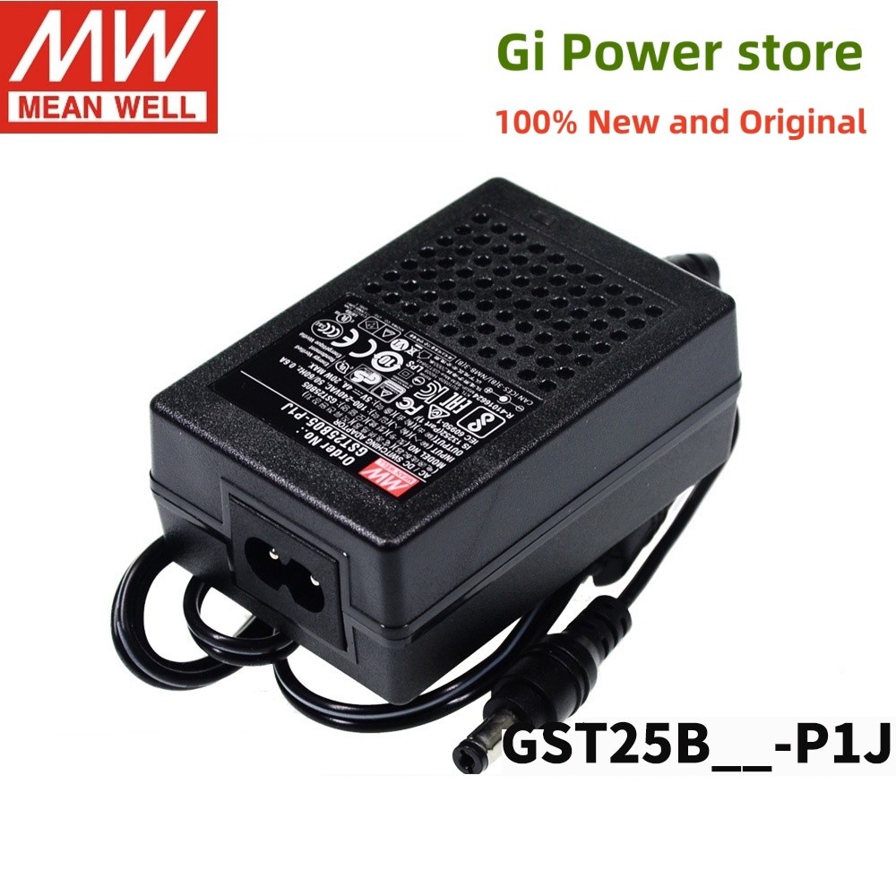 GST25B 25W MW AC-DC Adaptor GST25B05-P1J GST25B07-P1J GST25B09-P1J GST25B12-P1J GST25B15/18/28-P1P1J