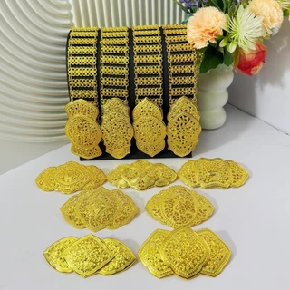เข็มขัดชุดไทยสีทองสไตล์โบราณ หัวหลากแบบปรับได้ ใส่งานพิธี งานมงคล ใช้กับชุดไทยทุกแบบ พร้อมส่ง